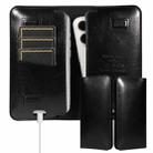 PU Flip Double Phone Card Slot Case, Size:19 x 11cm(Black) - 2