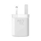 JOYROOM JR-TCF20 PD20W USB-C / Type-C Port Charger, Plug:UK Plug(White) - 2