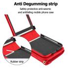 For Motorola Razr 40 Ultra Splicing Rhombic Texture Phone Case with Long & Short Lanyard(Red) - 3