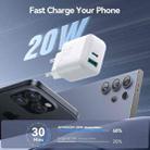 JOYROOM JR-TCF21 20W Dual Ports USB + Type-C Charger, Plug:EU Plug(White) - 3