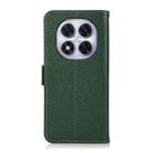 For Redmi Note 14 Pro 5G KHAZNEH Side-Magnetic Litchi Genuine Leather RFID Phone Case(Green) - 3