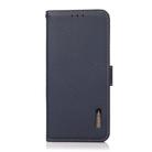 For Redmi Turbo 4 / Poco X7 Pro KHAZNEH Side-Magnetic Litchi Genuine Leather RFID Phone Case(Blue) - 2