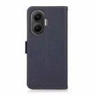For Redmi Turbo 4 Pro KHAZNEH Side-Magnetic Litchi Genuine Leather RFID Phone Case(Blue) - 3
