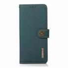 For Redmi Note 14 5G KHAZNEH Custer Texture RFID Genuine Leather Phone Case(Green) - 2