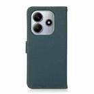 For Redmi Note 14 5G KHAZNEH Custer Texture RFID Genuine Leather Phone Case(Green) - 3
