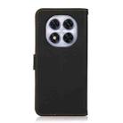 For Redmi Note 14 Pro 5G KHAZNEH Custer Texture RFID Genuine Leather Phone Case(Black) - 3
