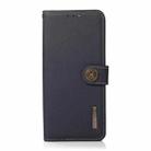 For Redmi Note 14S 4G KHAZNEH Custer Texture RFID Genuine Leather Phone Case(Blue) - 2