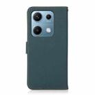 For Redmi Note 14S 4G KHAZNEH Custer Texture RFID Genuine Leather Phone Case(Green) - 3