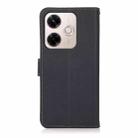For Redmi 13x KHAZNEH Custer Texture RFID Genuine Leather Phone Case(Blue) - 3