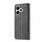 For Redmi 13 4G LC.IMEEKE Calf Texture Leather Phone Case(Grey) - 3