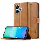 For Redmi 13 4G LC.IMEEKE Calf Texture Leather Phone Case(Brown) - 1