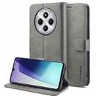 For Redmi A4 5G LC.IMEEKE Calf Texture Leather Phone Case(Grey) - 1