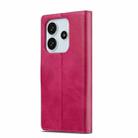 For Redmi Note 14 4G 164.84mm LC.IMEEKE Calf Texture Leather Phone Case(Red) - 3