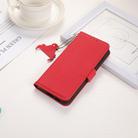 For Redmi 14C 4G Side-Magnetic TJ Genuine Leather RFID Phone Case(Red) - 2