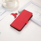 For Redmi Turbo 4 Side-Magnetic TJ Genuine Leather RFID Phone Case(Red) - 2