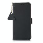 For Redmi Turbo 4 Side-Magnetic TJ Genuine Leather RFID Phone Case(Blue) - 3