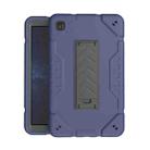 For Samsung Galaxy Tab A7 Lite Armor Holder Silicone Hybrid PC Tablet Case(Navy Blue Black) - 1