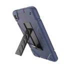 For Samsung Galaxy Tab A7 Lite Armor Holder Silicone Hybrid PC Tablet Case(Navy Blue Black) - 2