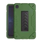 For Samsung Galaxy Tab A7 Lite Armor Holder Silicone Hybrid PC Tablet Case(Army Green Black) - 1