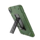 For Samsung Galaxy Tab A7 Lite Armor Holder Silicone Hybrid PC Tablet Case(Army Green Black) - 2