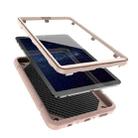 For Samsung Galaxy Tab A7 Lite Armor Holder Silicone Hybrid PC Tablet Case(Rose Gold) - 3