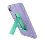 For Samsung Galaxy Tab A7 Lite Armor Holder Silicone Hybrid PC Tablet Case(Purple Mint Green) - 2