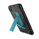 For Samsung Galaxy Tab A7 Lite Armor Holder Silicone Hybrid PC Tablet Case(Black Blue) - 2