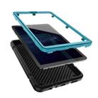 For Samsung Galaxy Tab A7 Lite Armor Holder Silicone Hybrid PC Tablet Case(Black Blue) - 3