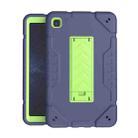 For Samsung Galaxy Tab A7 Lite Armor Holder Silicone Hybrid PC Tablet Case(Navy Yellow Green) - 1