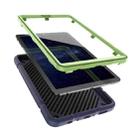 For Samsung Galaxy Tab A7 Lite Armor Holder Silicone Hybrid PC Tablet Case(Navy Yellow Green) - 3