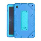 For Samsung Galaxy Tab A7 Lite Armor Holder Silicone Hybrid PC Tablet Case(Blue) - 1