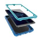 For Samsung Galaxy Tab A7 Lite Armor Holder Silicone Hybrid PC Tablet Case(Blue) - 3