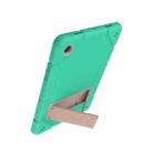 For Samsung Galaxy Tab A8 Armor Holder Silicone Hybrid PC Tablet Case(Mint Green Gold) - 2