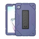 For Samsung Galaxy Tab A9 Armor Holder Silicone Hybrid PC Tablet Case(Navy Blue Black) - 1