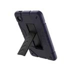 For Samsung Galaxy Tab A9 Armor Holder Silicone Hybrid PC Tablet Case(Navy Blue Black) - 2