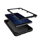 For Samsung Galaxy Tab A9 Armor Holder Silicone Hybrid PC Tablet Case(Black) - 3