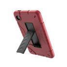 For Samsung Galaxy Tab A9 Armor Holder Silicone Hybrid PC Tablet Case(Red Black) - 2