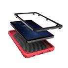 For Samsung Galaxy Tab A9 Armor Holder Silicone Hybrid PC Tablet Case(Red Black) - 3