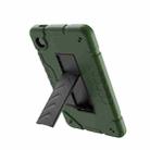 For Samsung Galaxy Tab A9 Armor Holder Silicone Hybrid PC Tablet Case(Army Green Black) - 2