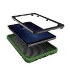 For Samsung Galaxy Tab A9 Armor Holder Silicone Hybrid PC Tablet Case(Army Green Black) - 3