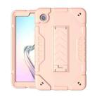 For Samsung Galaxy Tab A9 Armor Holder Silicone Hybrid PC Tablet Case(Rose Gold) - 1