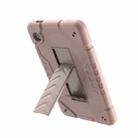 For Samsung Galaxy Tab A9 Armor Holder Silicone Hybrid PC Tablet Case(Rose Gold) - 2