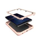 For Samsung Galaxy Tab A9 Armor Holder Silicone Hybrid PC Tablet Case(Rose Gold) - 3