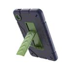 For Samsung Galaxy Tab A9 Armor Holder Silicone Hybrid PC Tablet Case(Navy Yellow Green) - 2