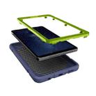 For Samsung Galaxy Tab A9 Armor Holder Silicone Hybrid PC Tablet Case(Navy Yellow Green) - 3