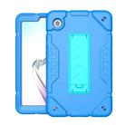 For Samsung Galaxy Tab A9 Armor Holder Silicone Hybrid PC Tablet Case(Blue) - 1