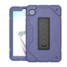 For Samsung Galaxy Tab A9+ Armor Holder Silicone Hybrid PC Tablet Case(Navy Blue Black) - 1