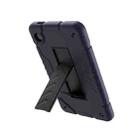 For Samsung Galaxy Tab A9+ Armor Holder Silicone Hybrid PC Tablet Case(Navy Blue Black) - 2