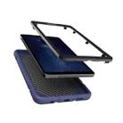 For Samsung Galaxy Tab A9+ Armor Holder Silicone Hybrid PC Tablet Case(Navy Blue Black) - 3