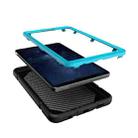 For Samsung Galaxy Tab A9+ Armor Holder Silicone Hybrid PC Tablet Case(Black Blue) - 3